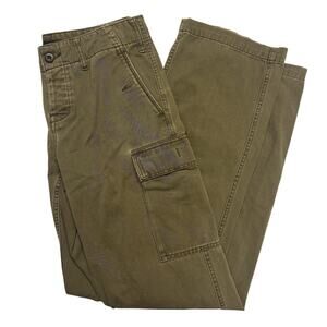 Ralph Lauren Womens Khaki Cargo Utility Pants Size 4 Straight Leg Chino Cotton